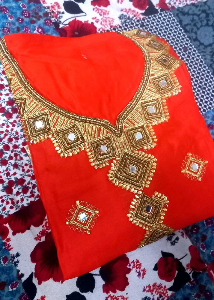 Unstitch Cotton With Bottom Dupatta Set