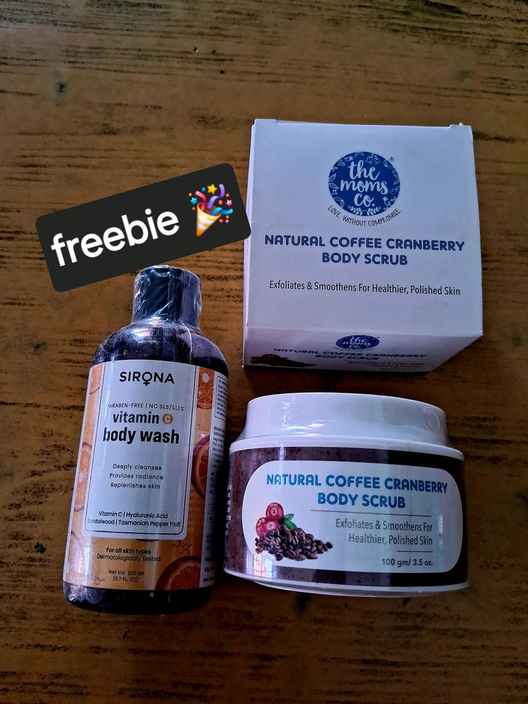 Coffee Body Scrub With Free Bodywash 🎉