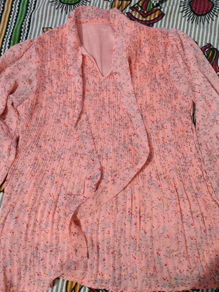 Pinkish peach Colour Top