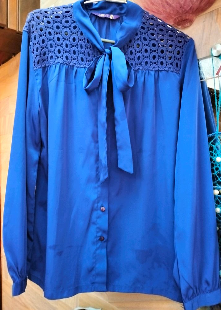 Blue Formal Top