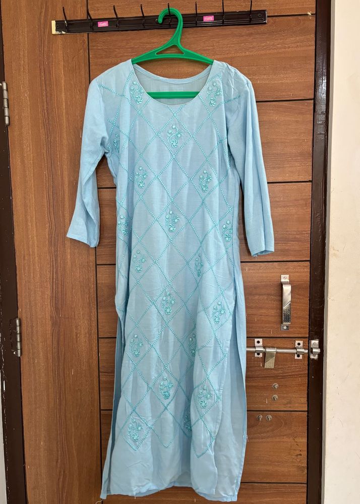 Long Kurti With Embroidery