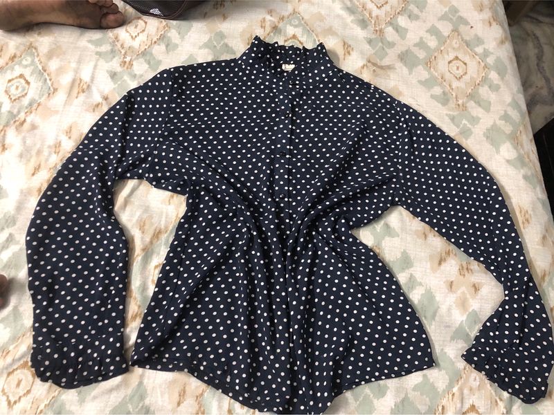 Premium Vintage Navy Blue Top