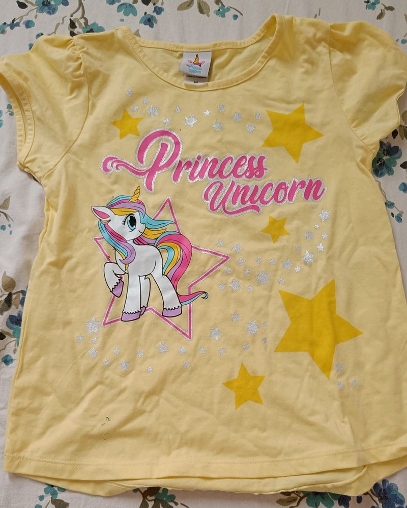 Unicorn Girls T Shirt.