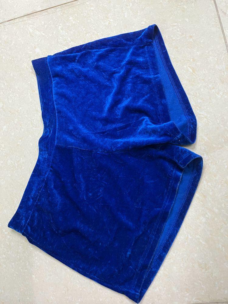 Velvet Blue Shorts