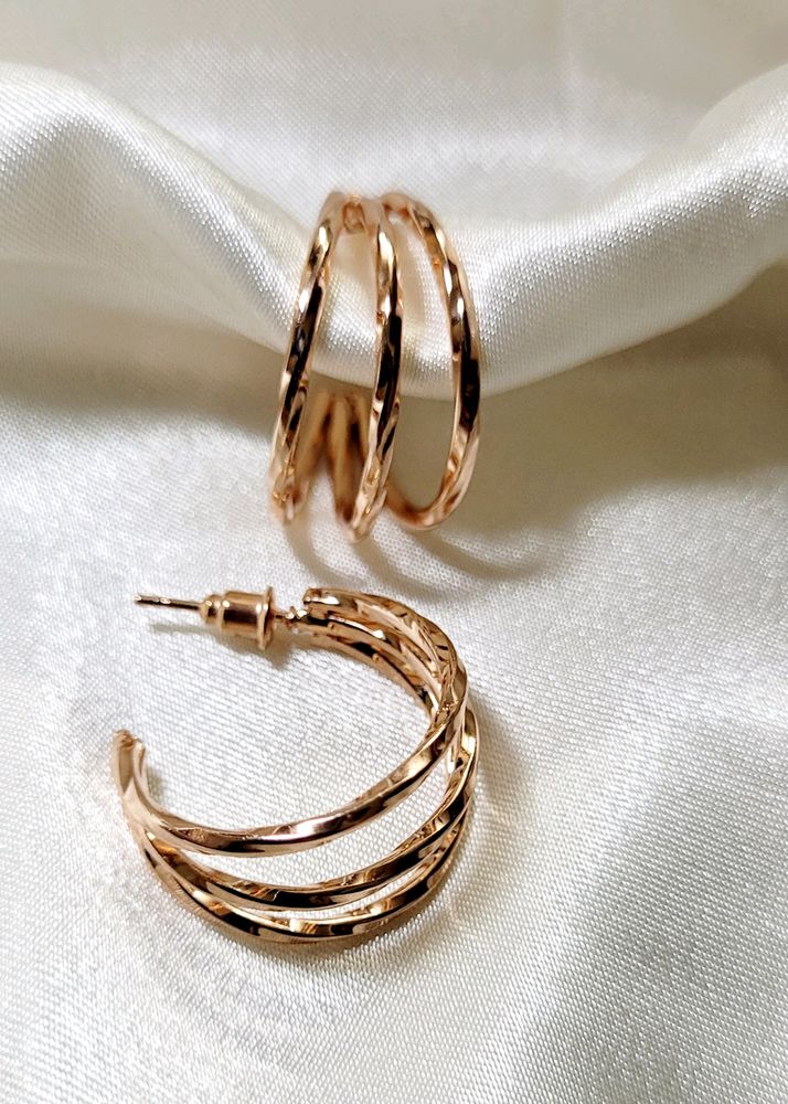 Rose Gold Small Hoops