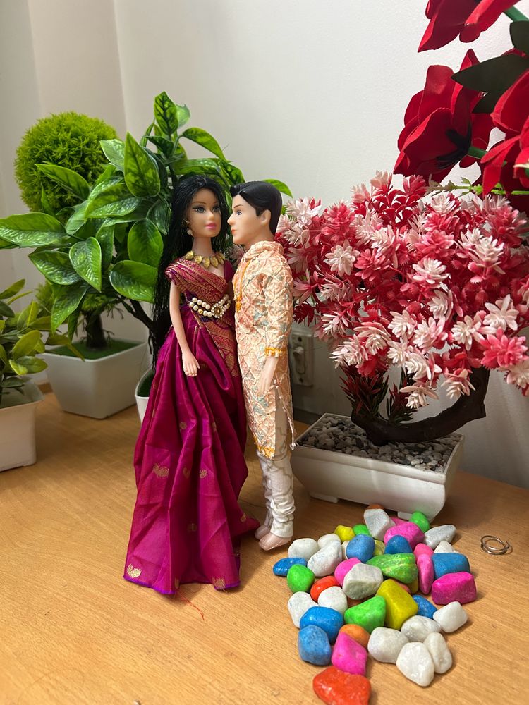 Couple Doll With Saree Punjabi