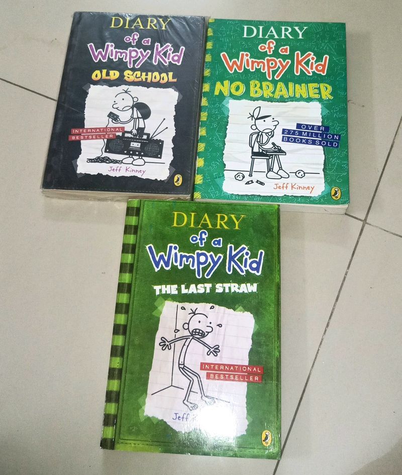 Dairy Of A Wimpy Kid 3 Books set