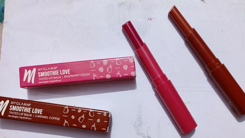 Combo of Two Myglamm smoothie Love Tinted Lip Balm