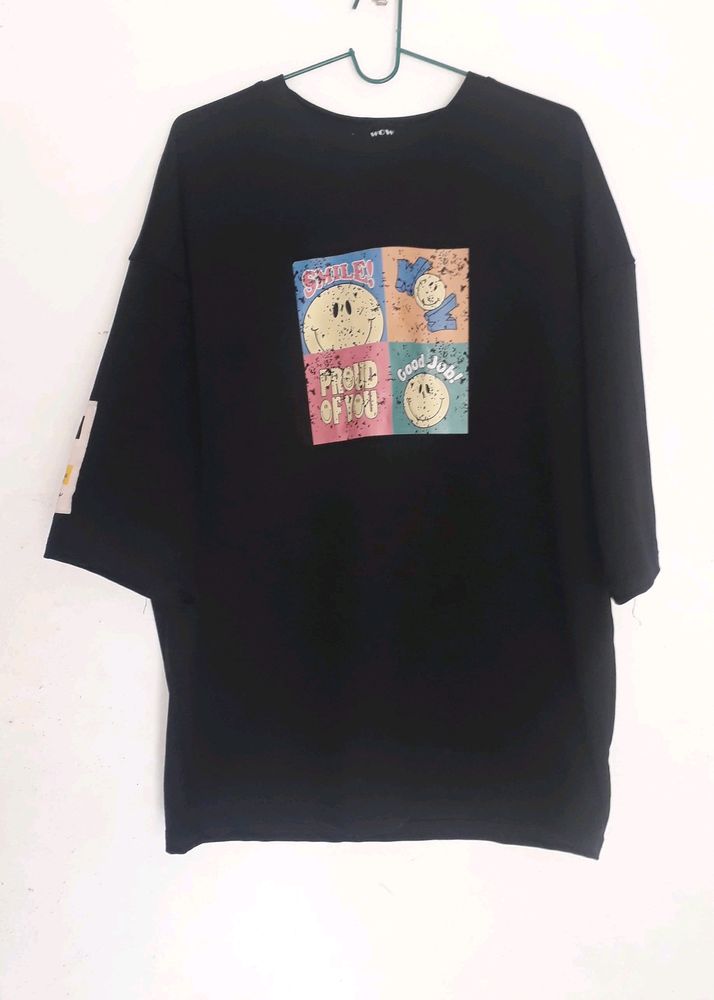 Imported Oversized Unisex T Shirt Black