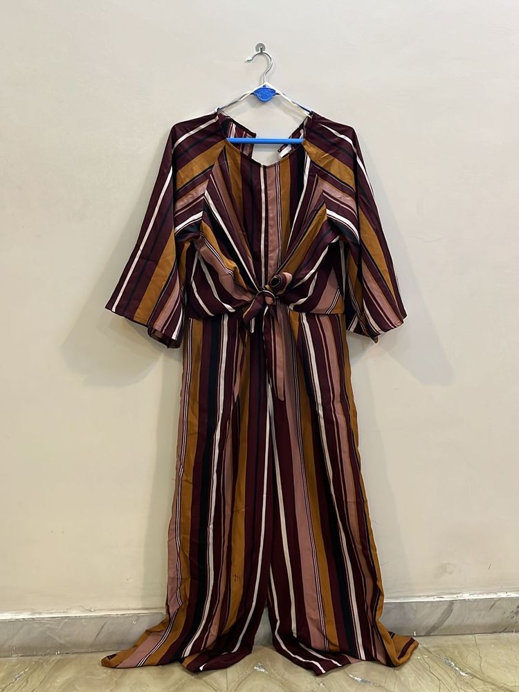 Elegant Maroon Jumpsuit - Like New!