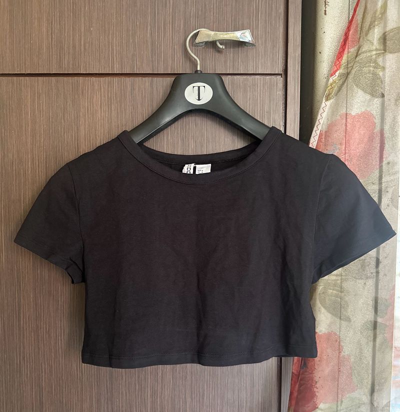 Black H&M Crop Top