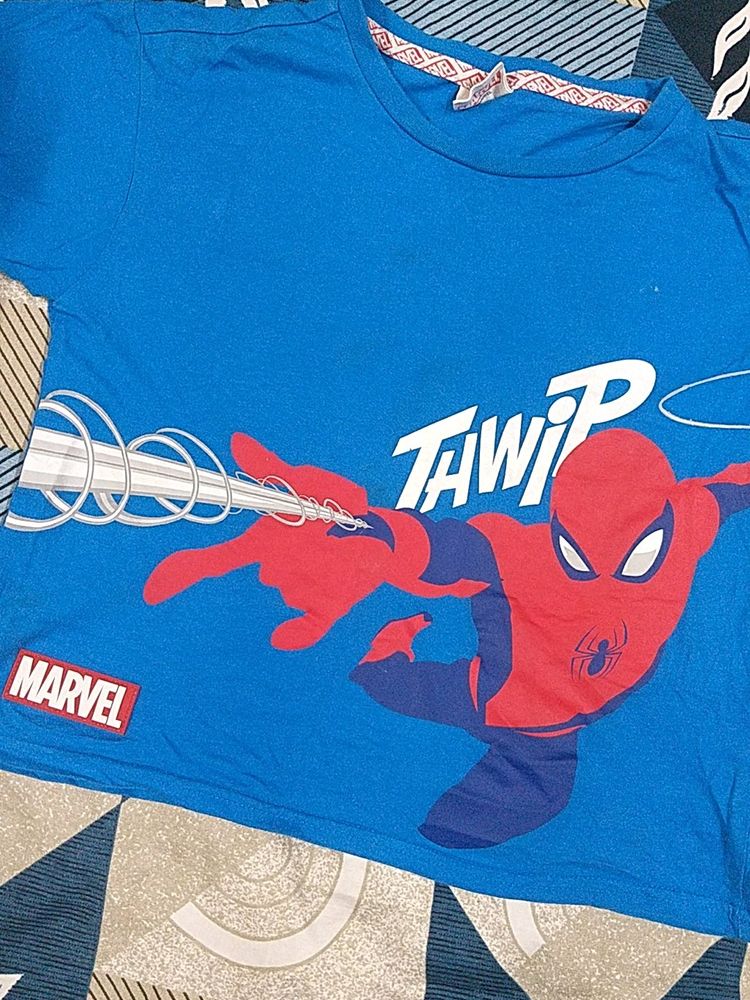 Spiderman Crop Top