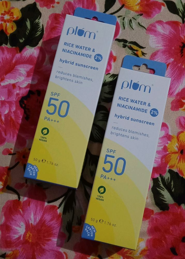 Rice Water & Niacinamide 2% Sunscreen (Pack Of 2)