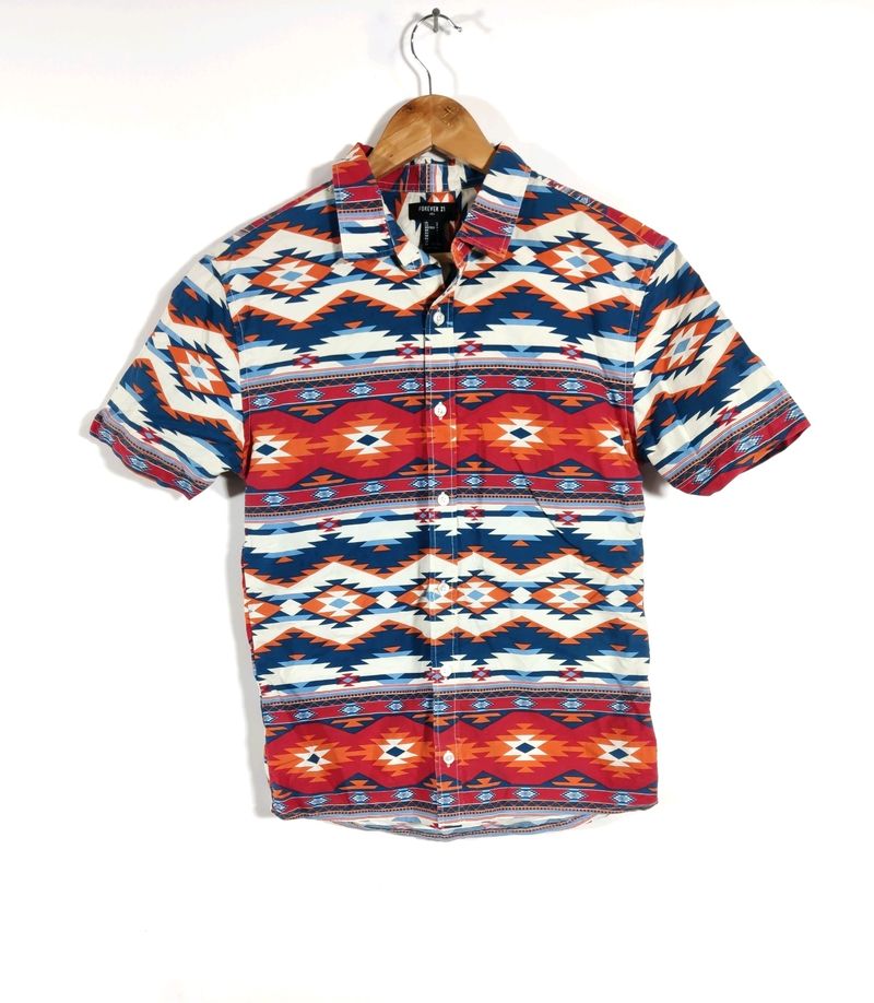 Multicolored Printed Casual Shirts (Men)