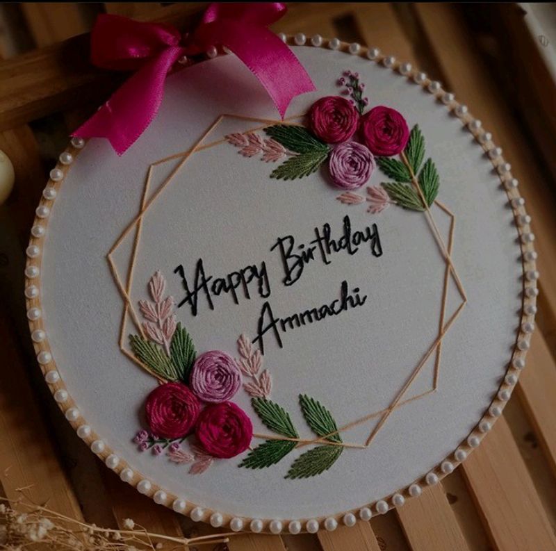 Embroidery Hoop For Birthday