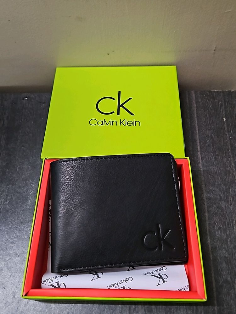 Calvin Klein Leather Wallet ( BLACK )