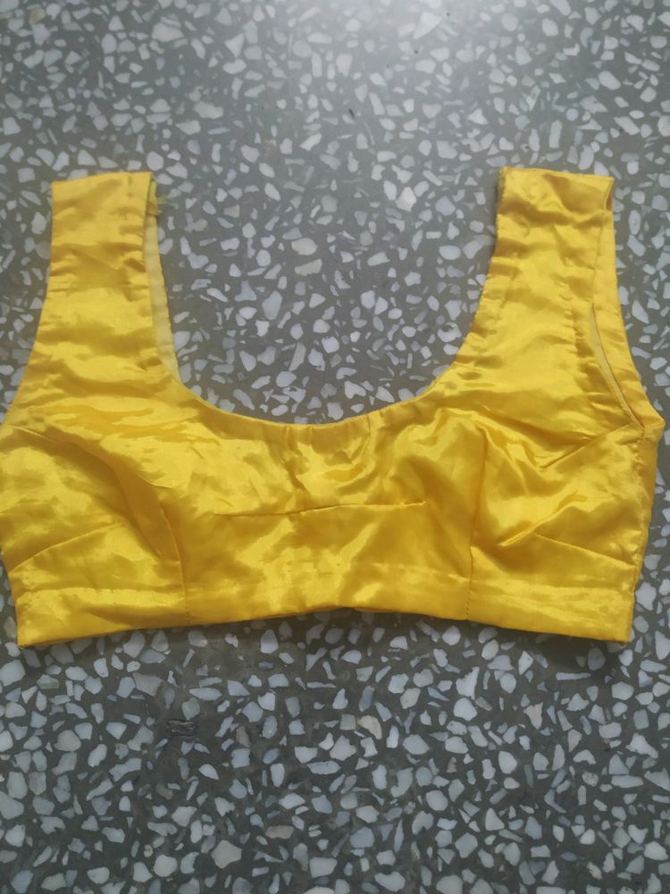 Beautiful Yellow Blouse 😍 burst Size 28