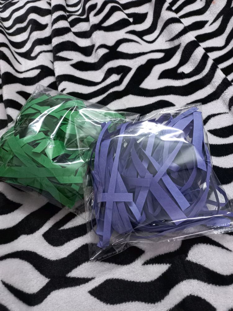 2 Shredded Paper Pouches For Small Business