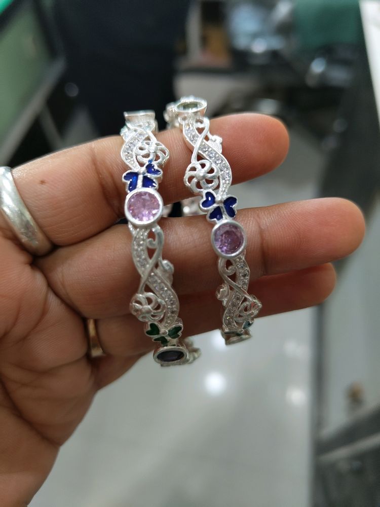 Pure Silver Bangles For Women