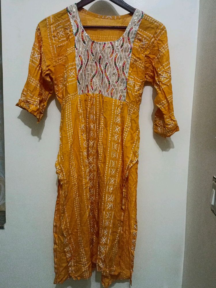 Yellow Kurti