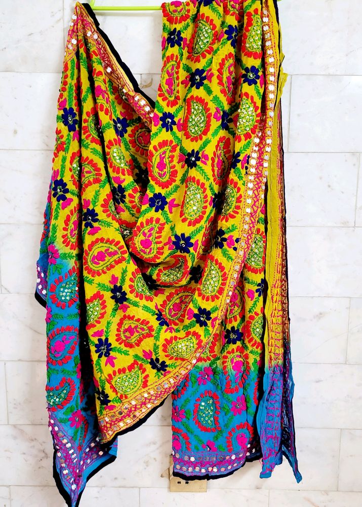 🎈NEW🎈Sequins Multicolour Phulkari Dupatta