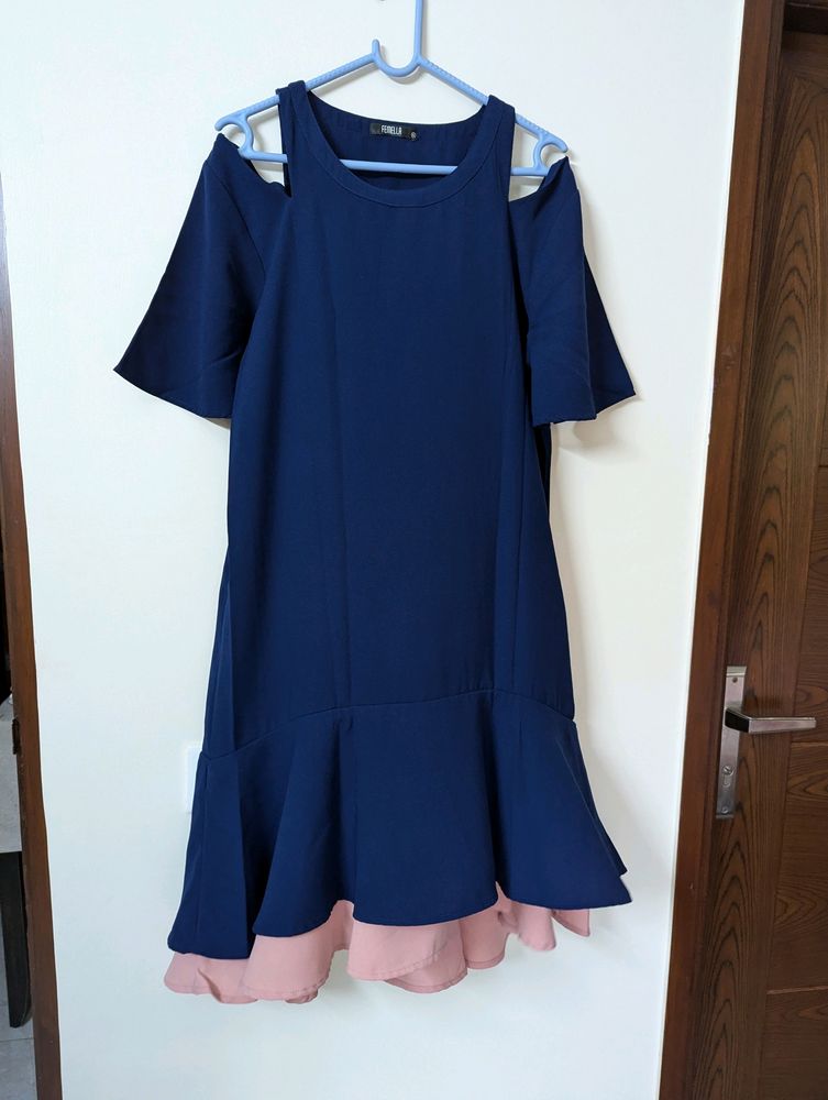 Blue High Low Dress