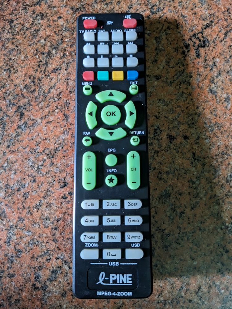 Universal TV Remote With Cells Free