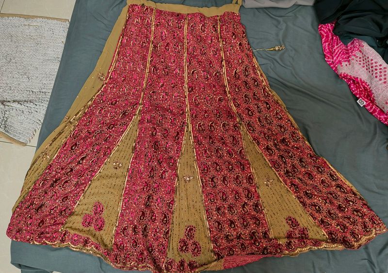 Lengha Made With Saree