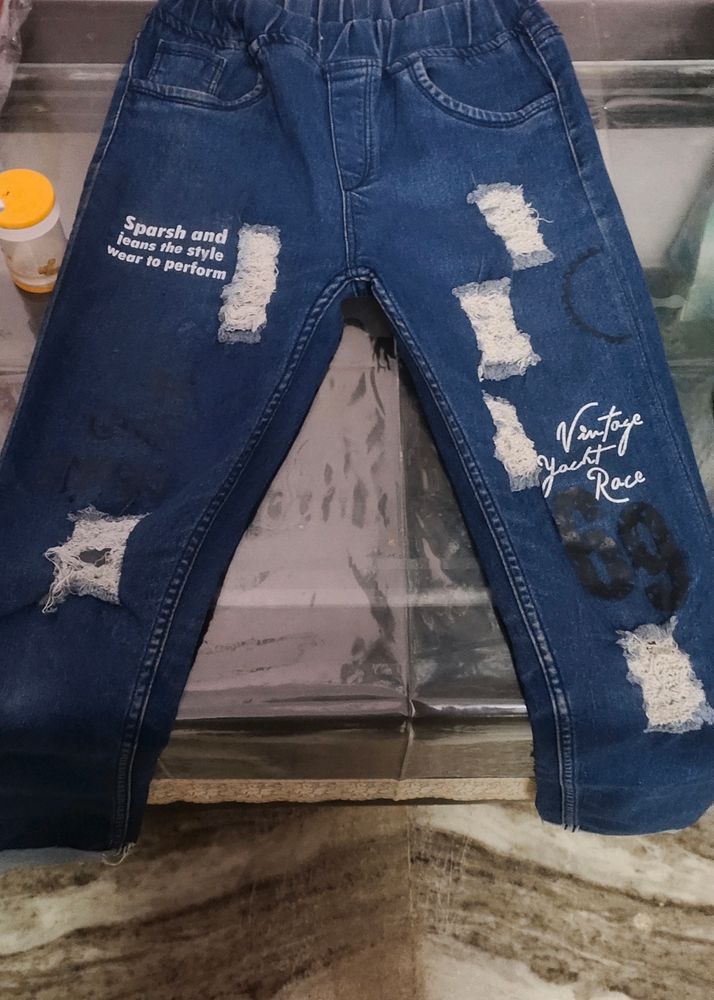 Damage Jeans Blue