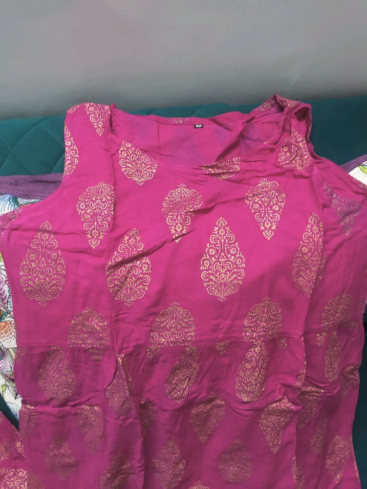 Pink Kurta Set