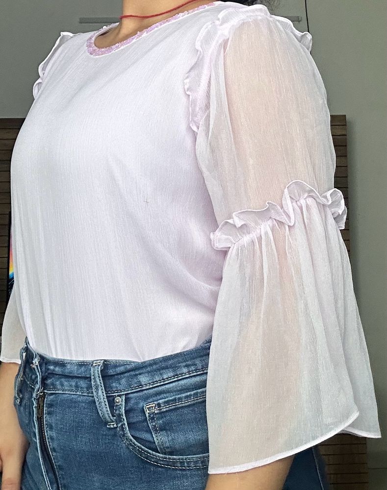 romantic lavander top