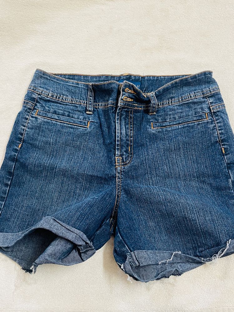 Blue Denim Shorts