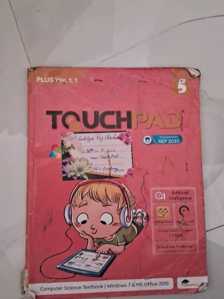 Touch Pad Computer Book