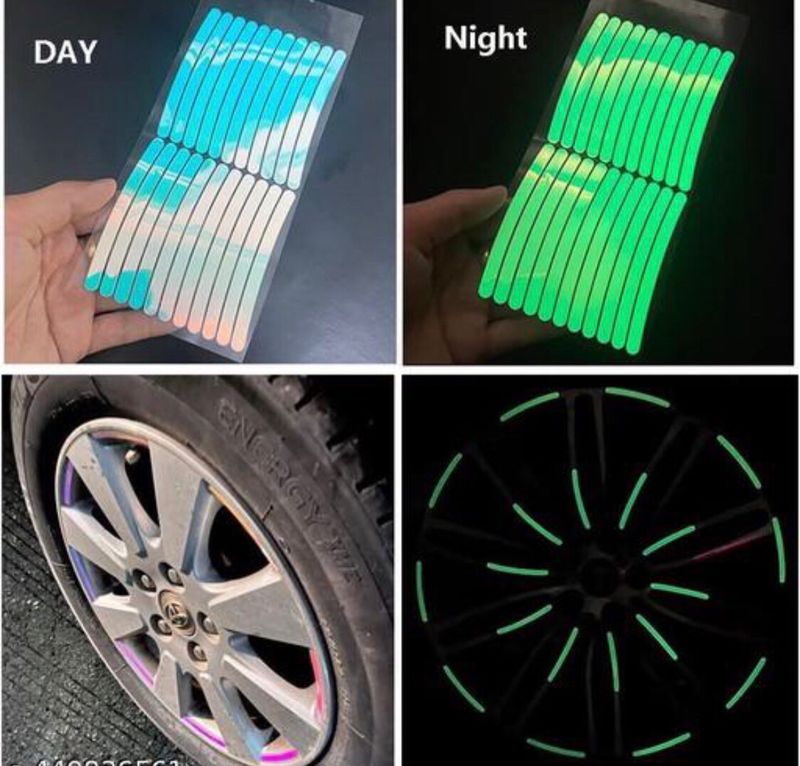 20PCS Reflective Car Wheel Sticker, Bike Sticker