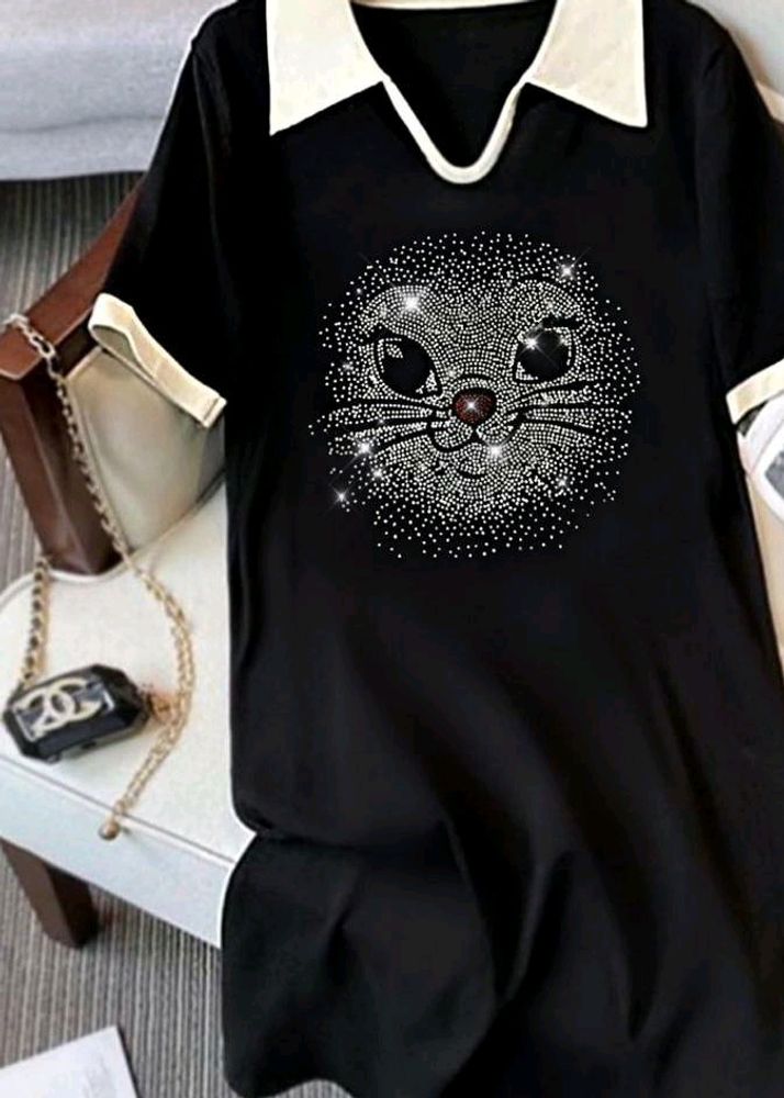 *😍 PRETTY RHINESTONE CAT DRESS 😍