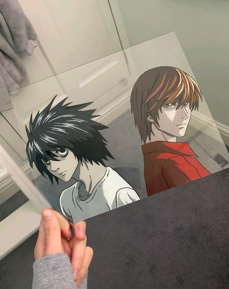 Death Note Glass Painting