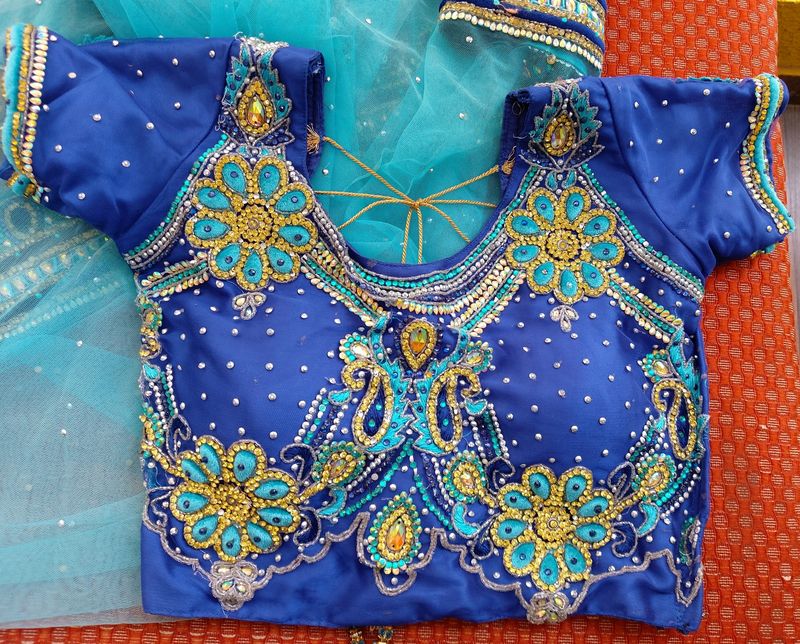 Beautiful Work Ghagra Choli Duppatta For Sale