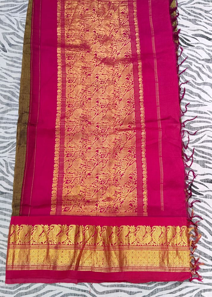 pure kanchipattu big border saree