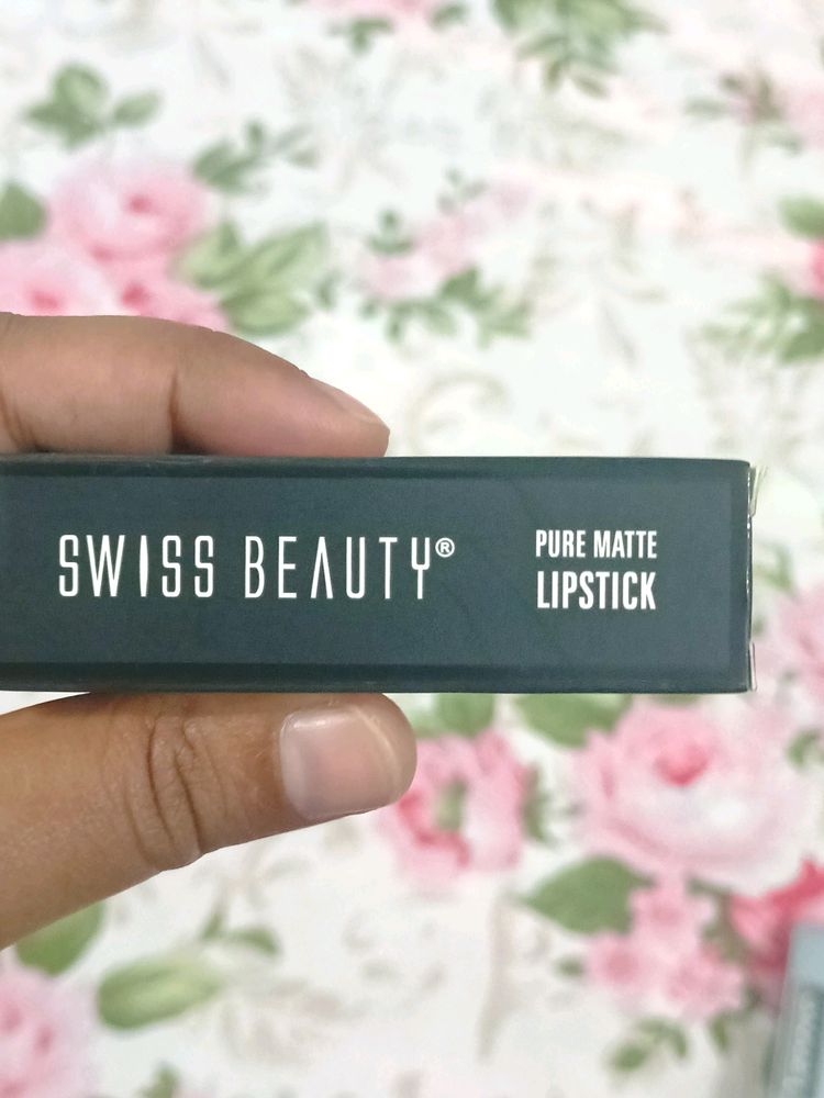 Swiss Beauty Pure Matte Lipstick- 205 Lush Pink