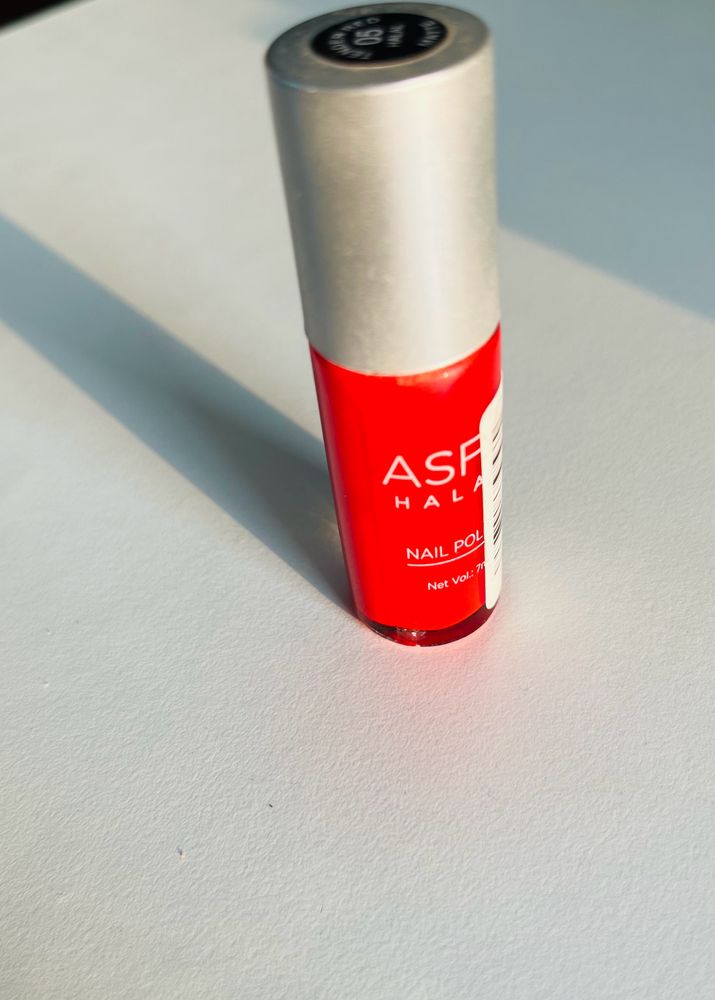 Asfa Halal Red Nail Paint