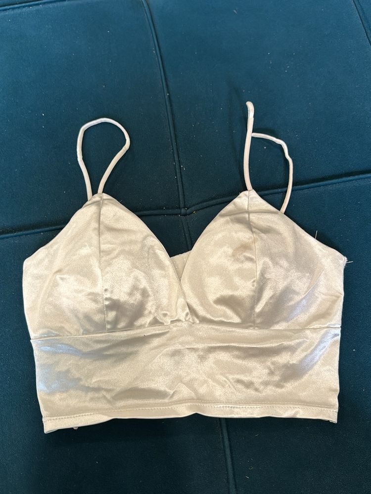 Pearl White bralette