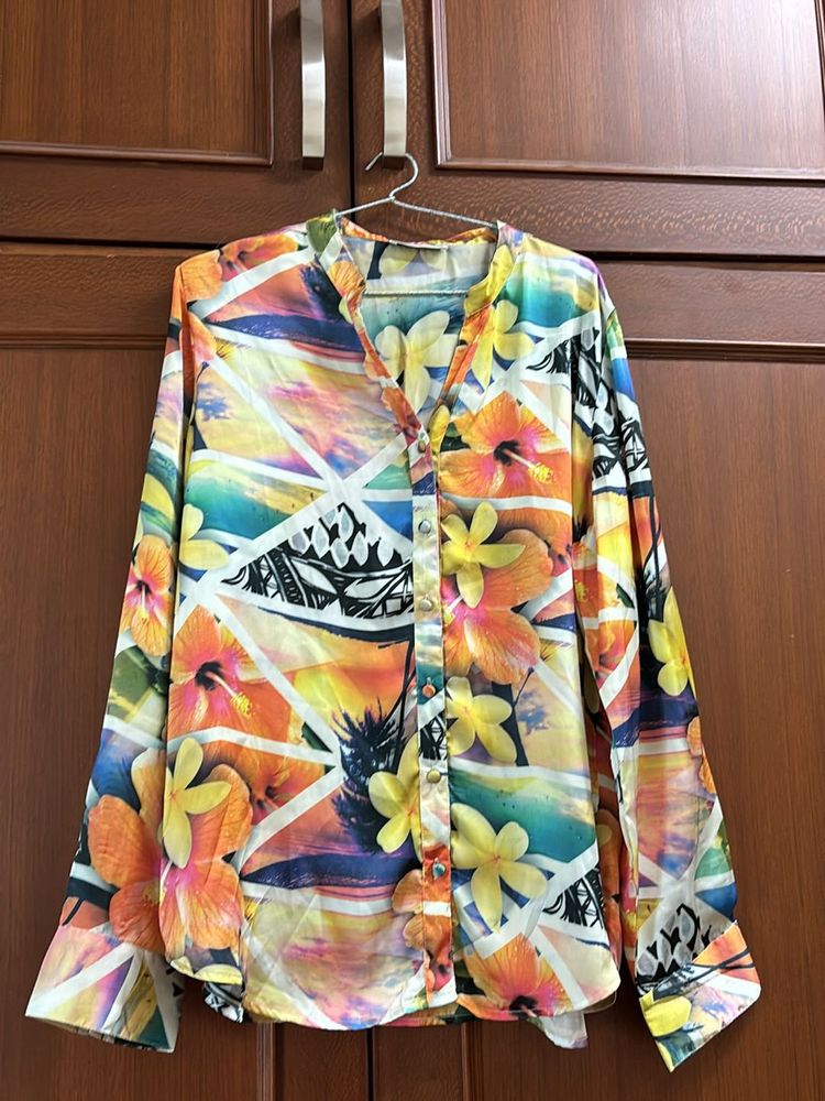 Satin Shirt - Multicoloured