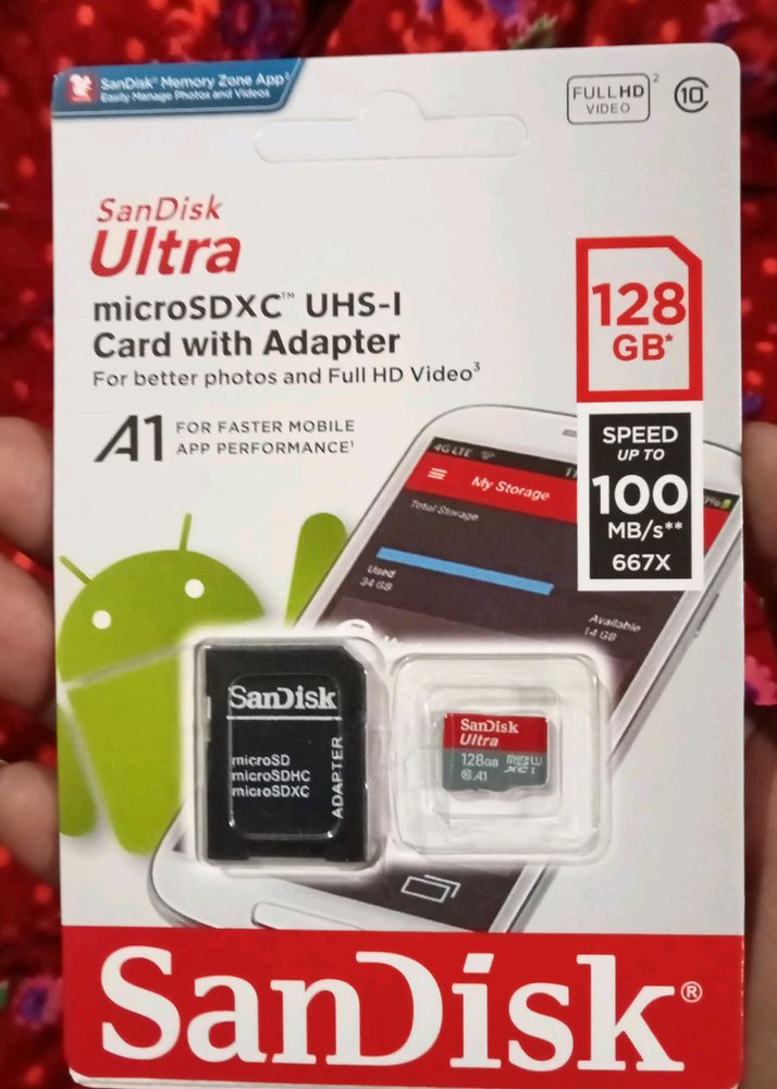 SanDisk Ultra 128gb Memory Card Original