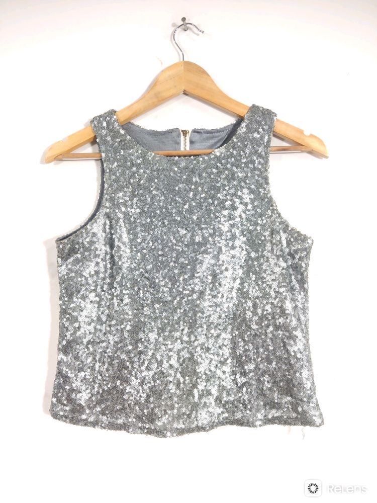 Grey Sequence Sleeveless Top (Women's)