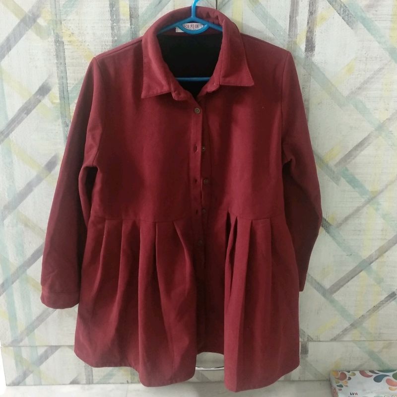 Marron Korean Coat