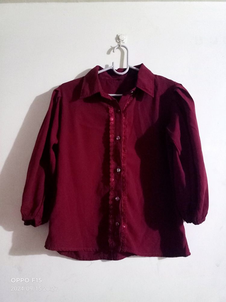 Maroon Top For Women