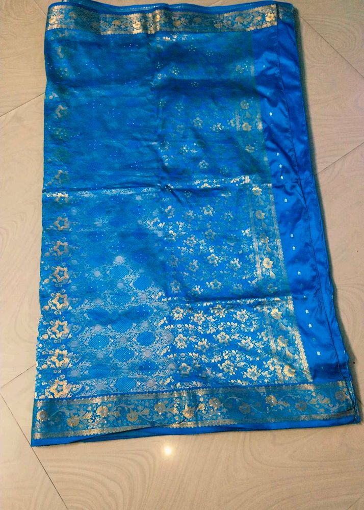 Blue Colour Pure Kanchipattu Saree