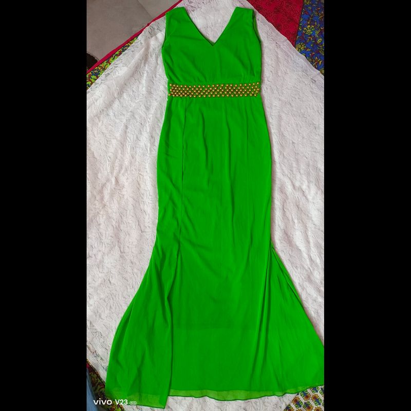 Green Fishcut Dress