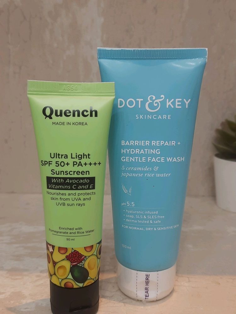 Combo Of Facewash And SUNSCREEN