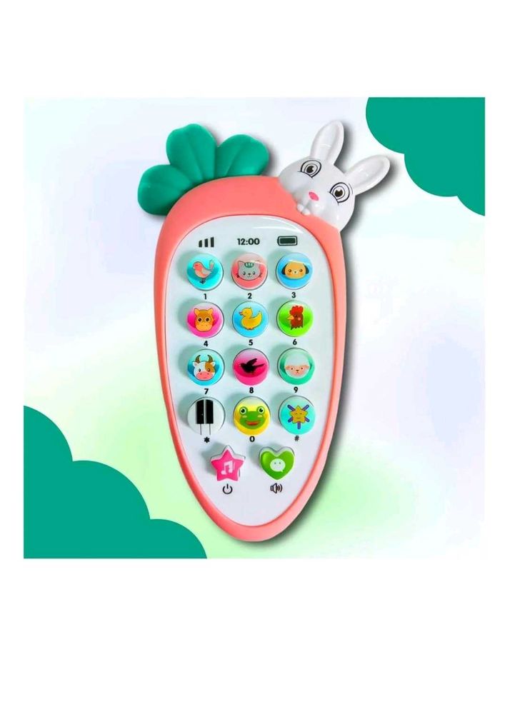 Brand New Kids' Musical Toy Phone - Cute Carrot De